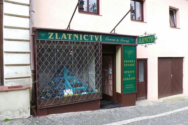 Prodejna Zlatnictví Černá & Černý, Roudnice nad Labem