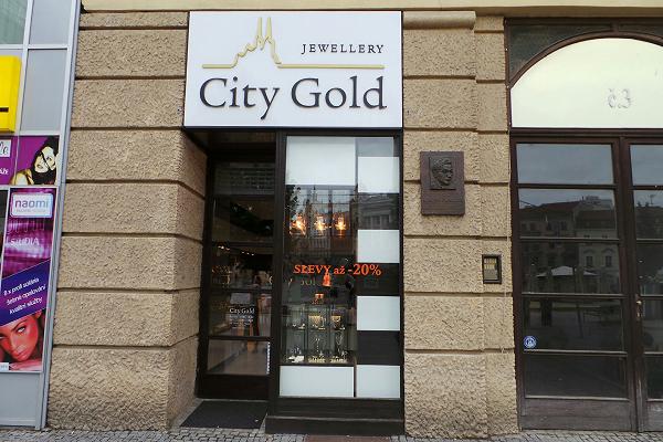 Prodejna Zlatnictví City Gold, Brno