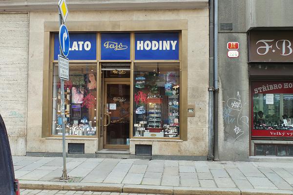 Prodejna Zlatnictví a hodinářství Tajč, Plzeň