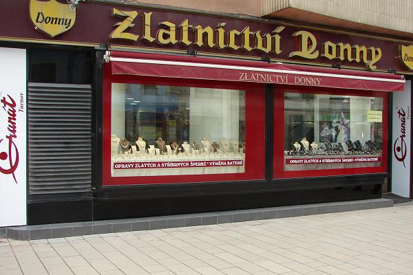 Prodejna Zlatnictví Donny, Pardubice